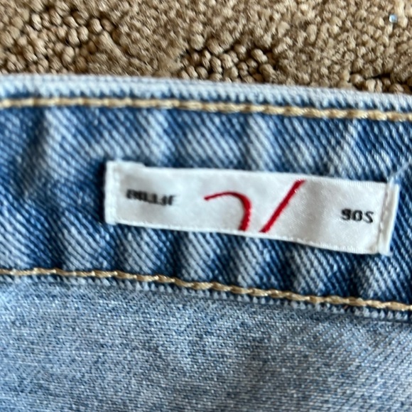 Vigoss Billie 90's High Rise Distressed Straight Leg Jeans 7/28 - Picture 7 of 9